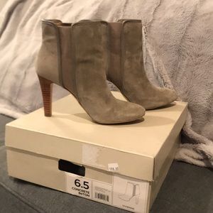 Grey Suede Banana Republic Ankle Boots